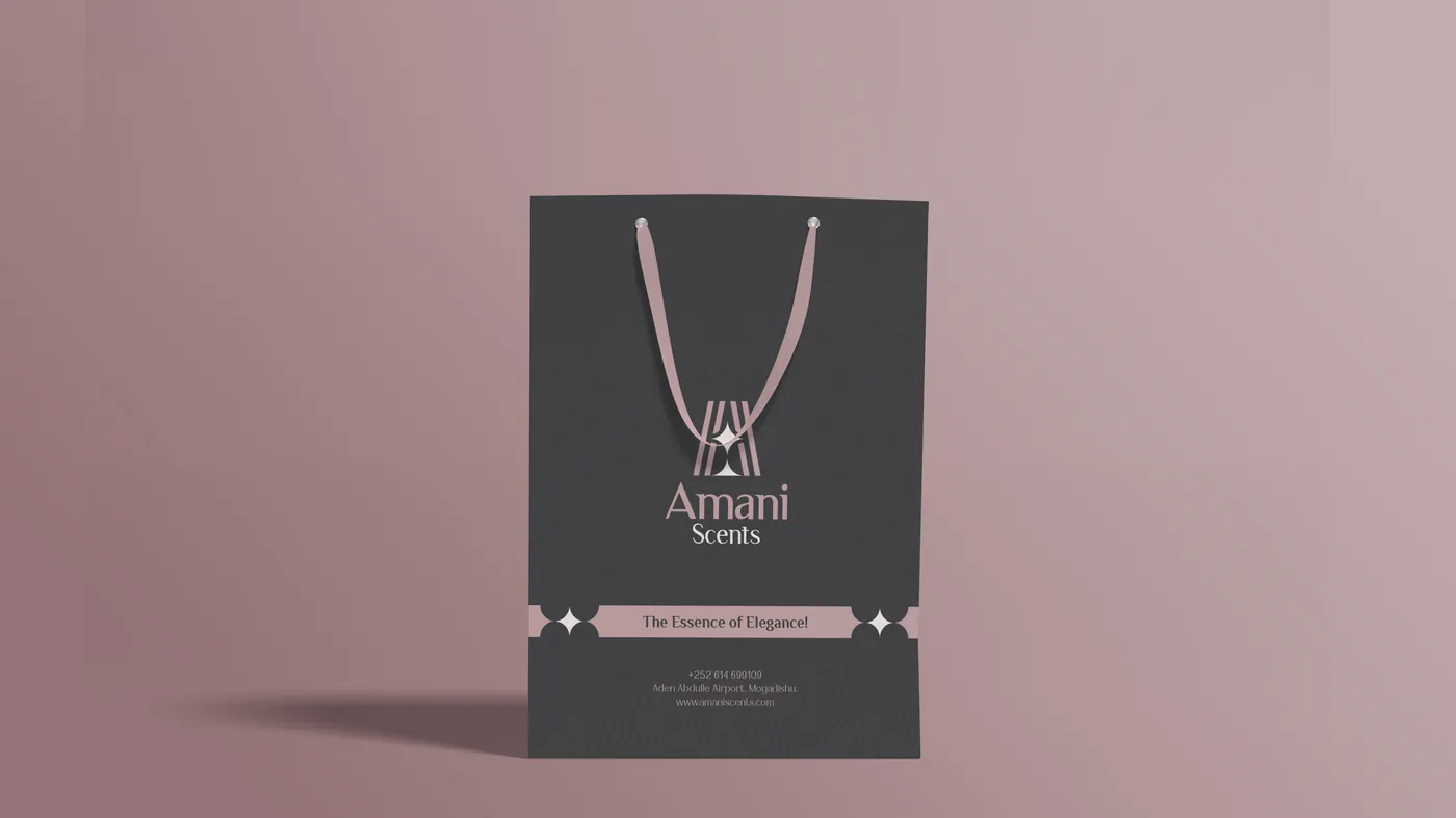 Amani Scents identity in use 02